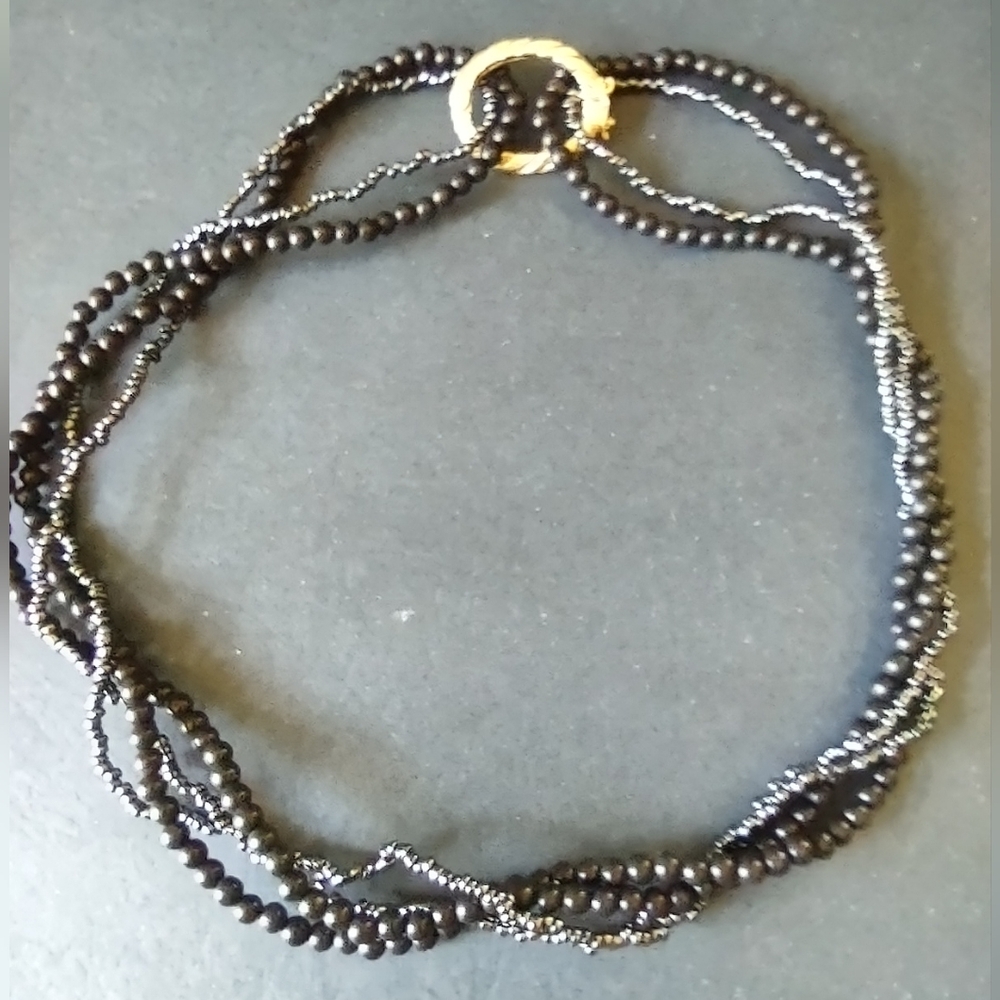 Twist Necklace Double Strand 18"